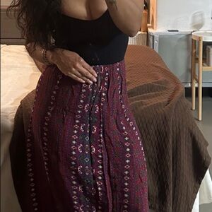 Multicolor Patterned Women's Skirt